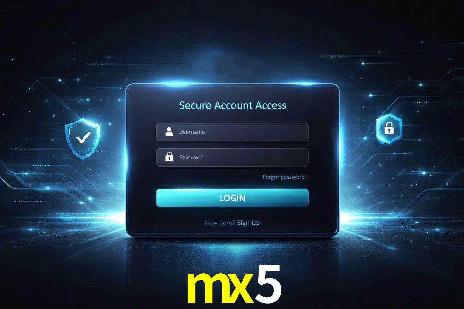 Pantalla de inicio de sesión de cuenta mx5 para usuarios en México